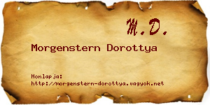 Morgenstern Dorottya névjegykártya